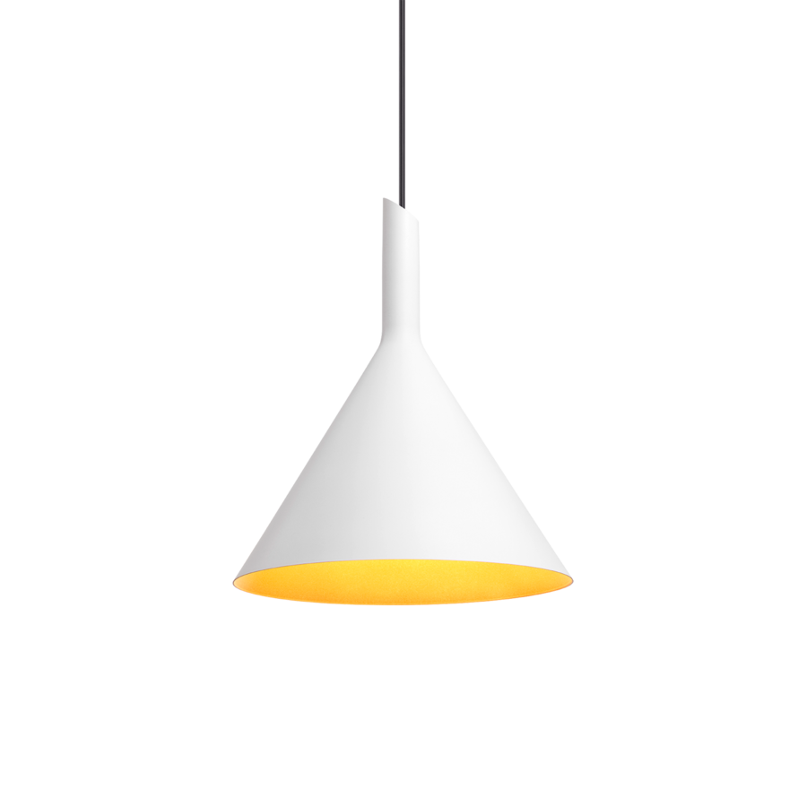 Wever & Ducré Shiek 3.0 plafondlamp wit met goud.