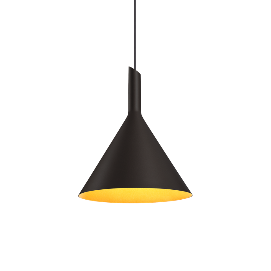 Wever & Ducré Shiek 3.0 plafondlamp zwart met goud.