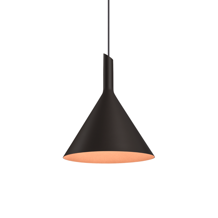 Wever & Ducré Shiek 3.0 plafondlamp zwart met koper.